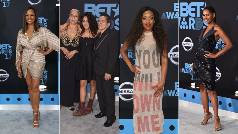 Illustration for article titled Denim, Diamonds, Leather, and Lace on the Glam, No-Rules BET Awards Red Carpet